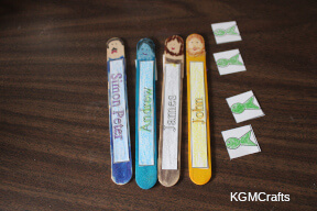 symbols step 1 glue the fish to the 4 fishermen