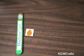 step 2 glue the bag on Matthew