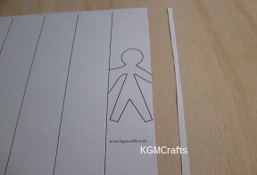 12 spies paper chain step 1 cut of one side of paper chain then fold