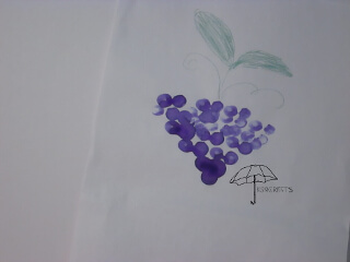 finger paint grapes finger paint grapes