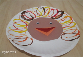 painted turkey for Thanksgiving