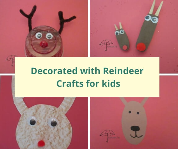 make a reindeer from a cup, paper plate, paper, or clothespins reindeer crafts for kids