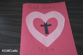 God is love paper card step 6
