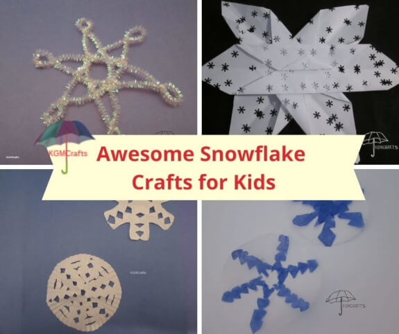 Snowflake crafts for kids