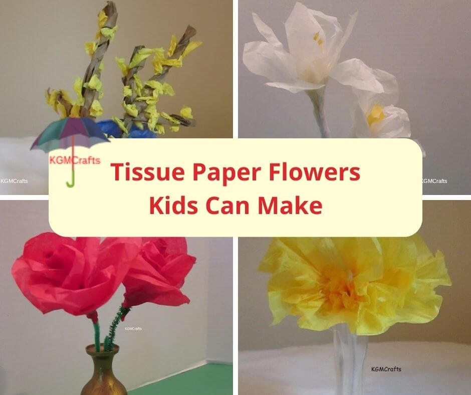 tissue paper flowers kids can make