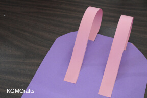 glue the strips to the back