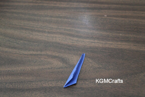 cut from the mark to the corner