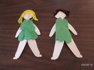 Adam and Eve Bible Crafts with a Printable