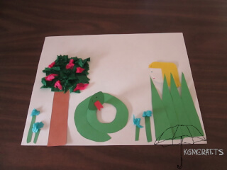 picture of Eve in the garden