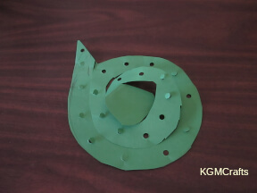 punch holes in the serpent