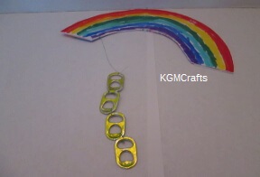 last step attach srrings to rainbow