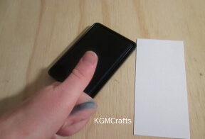 animal bookmark step 1 ink your finger
