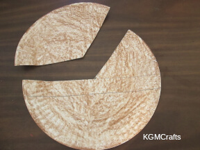 cut the paper plate