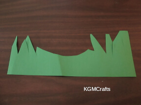 cut a piece of green paper