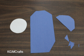 step 4 cut off the corners on the triangle