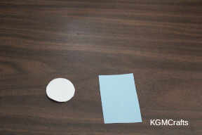 step 7 cut a circle and rectangle for the baby