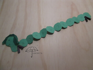 green number line inchworm number line