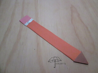 pencil made from paper pencil bookmark