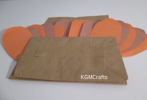 glue feathers under flap