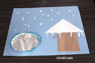ice picture with foil
