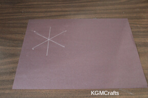 snowflake step 1 draw you lines