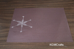 an other option for the snowflake use just your white pencil