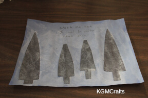 step 4 write the verse on the picture