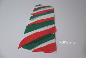 glue tissue to cardstock