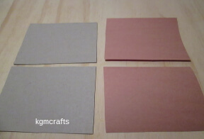 tissue holder step 1 cut cardboard and brown paper