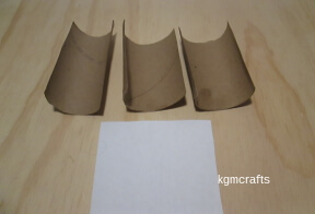 step 2 cut the paper towel roll