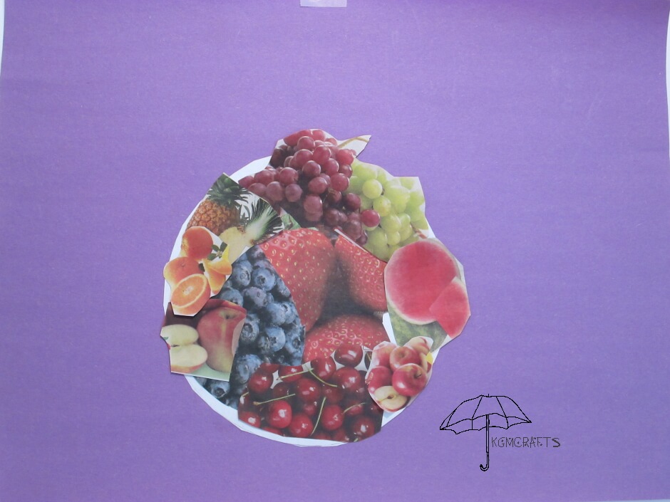 bowl of fruit collage