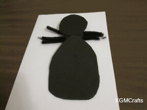 glue the head and large body piece to the legs