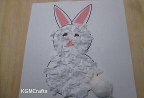 Use tissue to make a bunny.