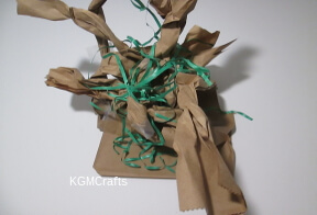 step 3 add shredded gift paper
