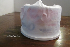 cover the cottage cheese container