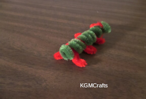 make a fuzzy caterpillar