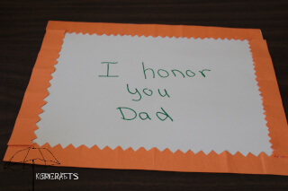 Honoring Dad banner