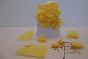 make tissue paper feathers