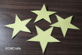 cut the stars from colored paper