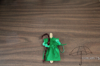 shepherd wearing a green robe shepherd ornament