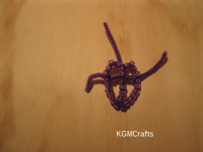 step 4 add beads to make the cross