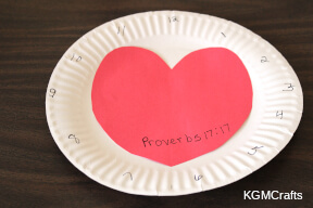 glue the heart to the plate clock step 3