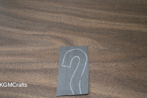 draw the top of a question mark show love step 2