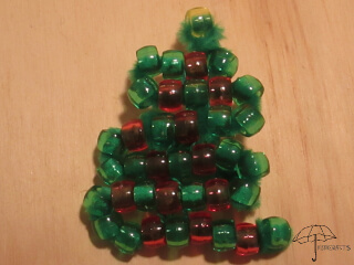 Christmas pin beaded Christmas tree