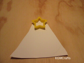 laced tree step 1 cut a bell shape