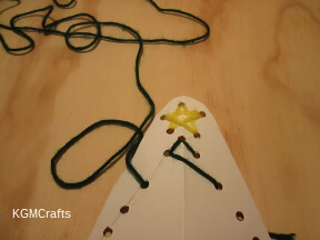 step 8 start sewing the tree