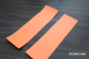 pumpkins step 1 cut strips of paper