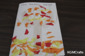 step 4 glue the tissue to the booklet