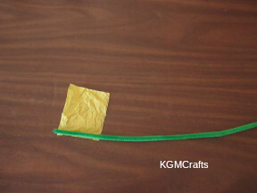 step 4 add tissue to the pipe cleaner