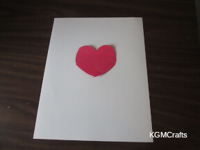 disappearing heart step 1 draw around your heart on a piece of white cardstock